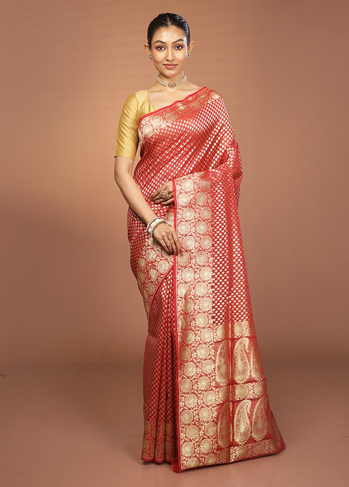 Multicolor Kora Silk Saree With Blouse Piece
