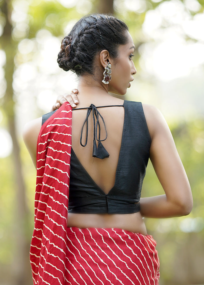 Black Dupion Silk Designer Blouse