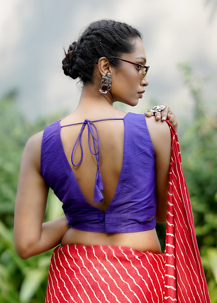 Purple Dupion Silk Designer Blouse