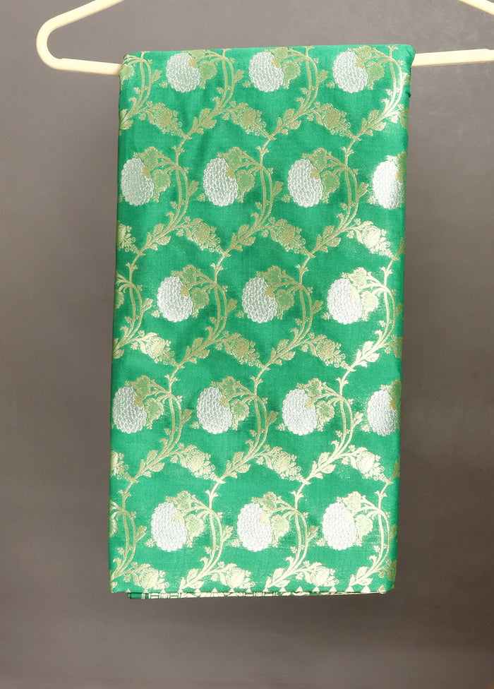 Green Uppada Silk Saree With Blouse - Indian Silk House Agencies