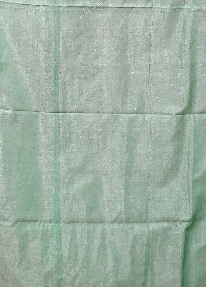 Green Matka Silk Saree With Blouse Piece