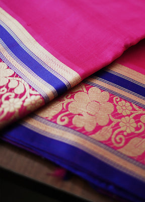 Pink Garad Pure Silk Saree Without Blouse Piece