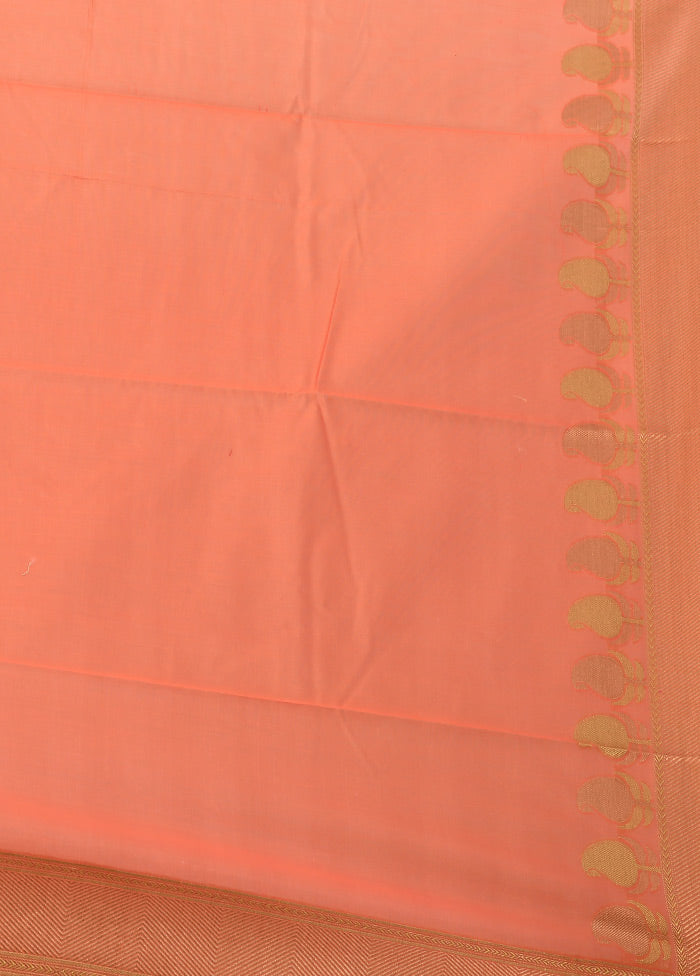 Pink Kora Silk Zari Work Saree With Blouse - Indian Silk House Agencies