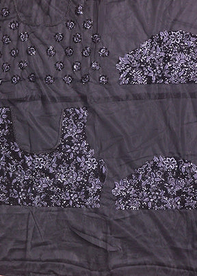 Black Pure SIlk Dupatta Lehenga Set