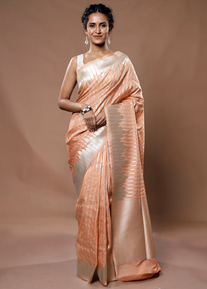 Grey Uppada Silk Saree With Blouse Piece - Indian Silk House Agencies