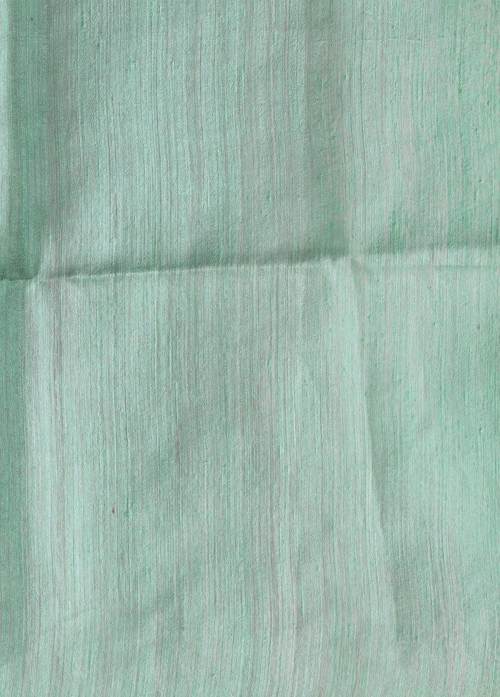 Sea Green Pure Resham Matka Silk Saree With Blouse Piece - Indian Silk House Agencies