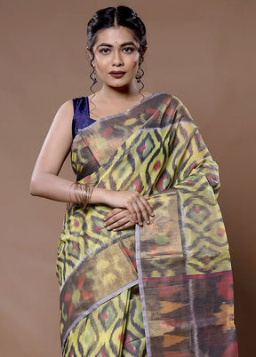 Multicolor Cotton Saree With Blouse Piece - Indian Silk House Agencies