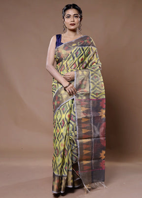 Multicolor Cotton Saree With Blouse Piece - Indian Silk House Agencies