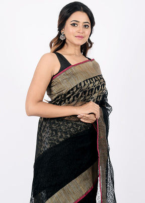 Black Net Saree With Blouse Piece - Indian Silk House Agencies