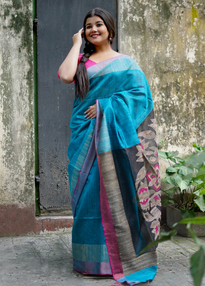 Maroon Matka Pure Silk Saree With Blouse Piece - Indian Silk House Agencies