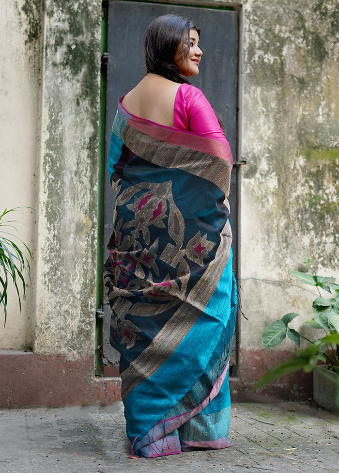 Maroon Matka Pure Silk Saree With Blouse Piece - Indian Silk House Agencies