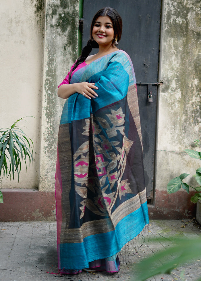 Maroon Matka Pure Silk Saree With Blouse Piece - Indian Silk House Agencies