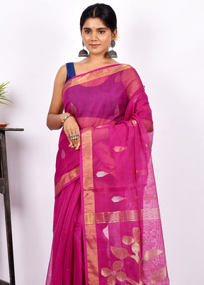 Purple Matka Silk Saree With Blouse Piece - Indian Silk House Agencies