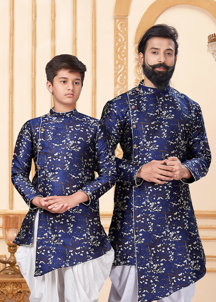 2 PC Multicolor Silk Father And Son Combo
