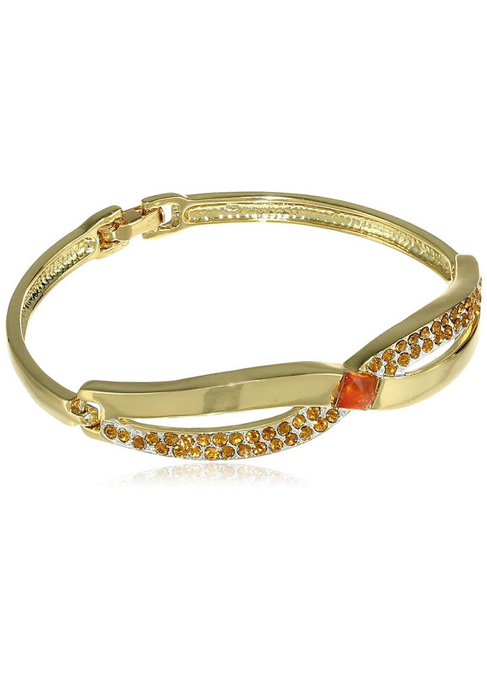 Estele Diamond Twisted Bracelet - Indian Silk House Agencies