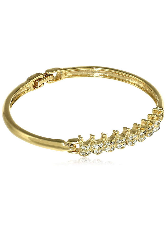 Estele Diamond Crown Bracelet - Indian Silk House Agencies