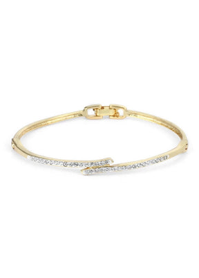 Estele Gold plated Diamond Sleek Bracelet - Indian Silk House Agencies