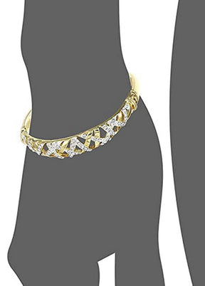 Estele Gold and Silver Plated Bracelet - Indian Silk House Agencies