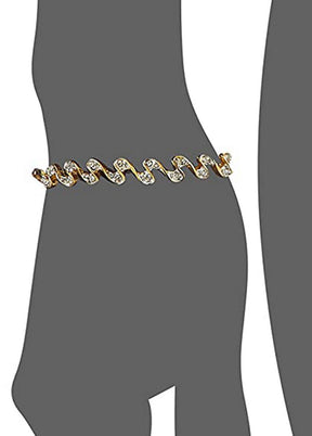 Estele Gold and Silver Plated Bracelet - Indian Silk House Agencies