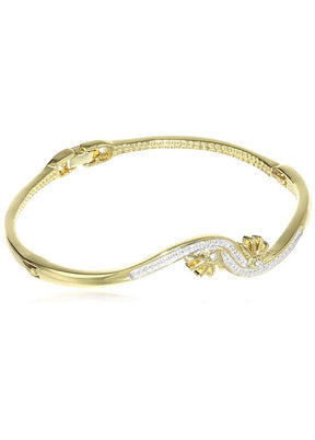 Estele Gold Plated Pearl Bracelet - Indian Silk House Agencies