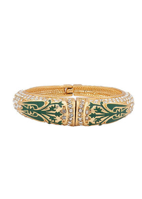 Estele Gold Plated Red Diamond Bracelet - Indian Silk House Agencies