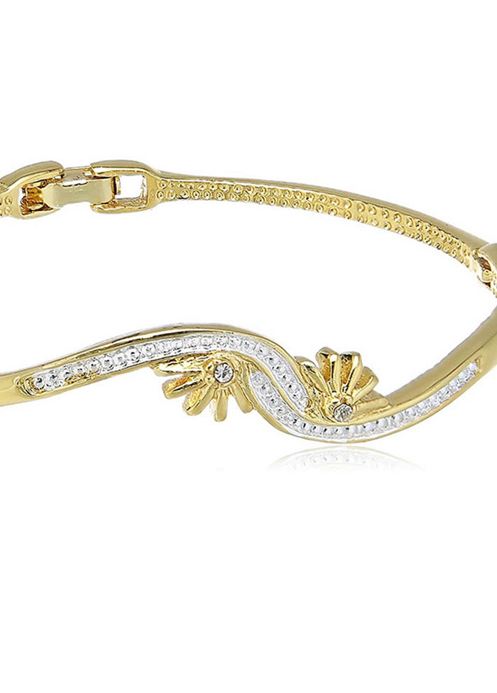 Estele Gold and Silver Plated Bracelet - Indian Silk House Agencies