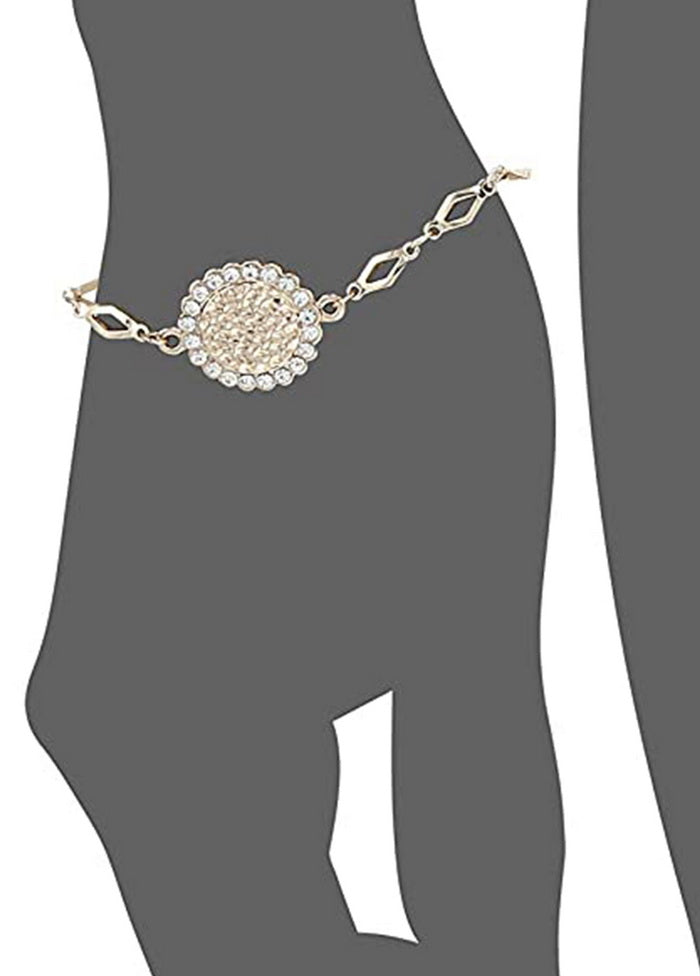 Estele Rose Gold Plated Star Coin Chain Bracelet - Indian Silk House Agencies