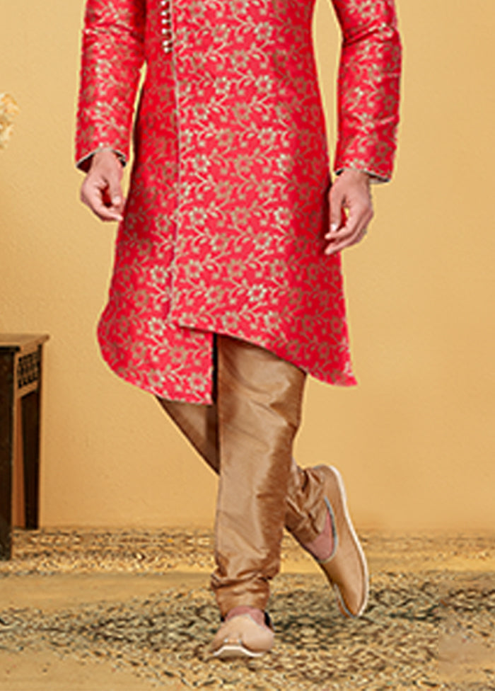Multicolor Silk Kurta & Dhoti Set
