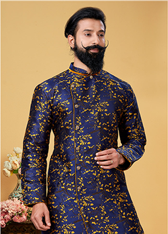 Multicolor Silk Kurta & Dhoti Set