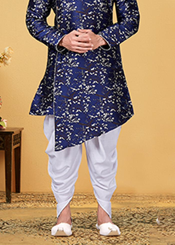 Multicolor Silk Kurta & Dhoti Set