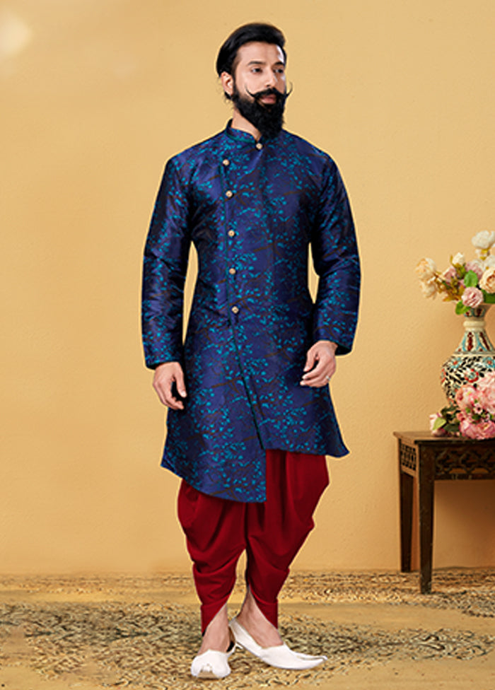 2 Pc Multicolor Silk Ethnic Wear Set