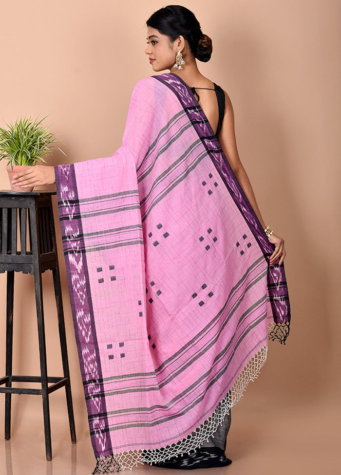 Pink Matka Silk Saree With Blouse Piece - Indian Silk House Agencies