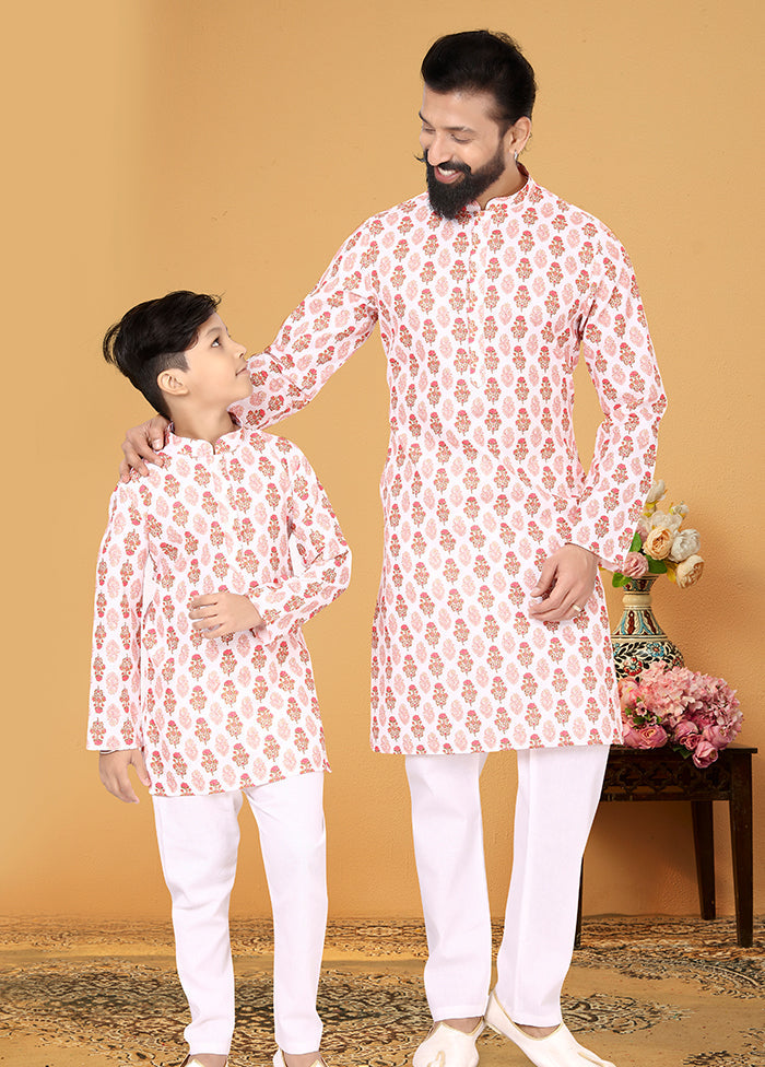 2 PC Multicolor Cotton Father And Son Combo