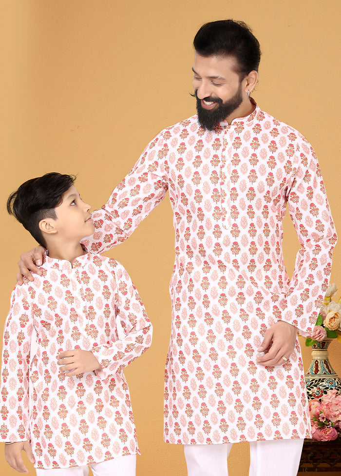 2 PC Multicolor Cotton Father And Son Combo