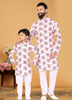 2 PC Multicolor Cotton Father And Son Combo