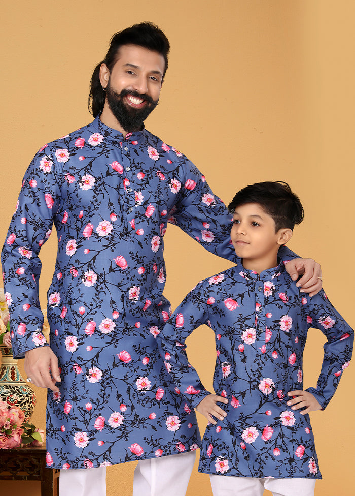 2 PC Multicolor Cotton Father And Son Combo