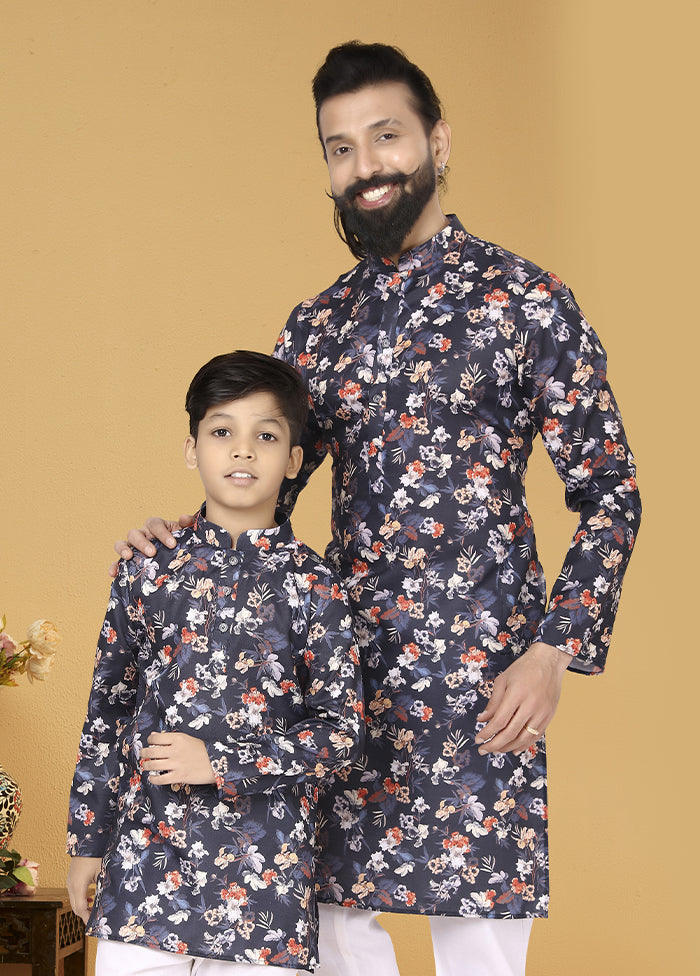 2 PC Multicolor Cotton Father And Son Combo
