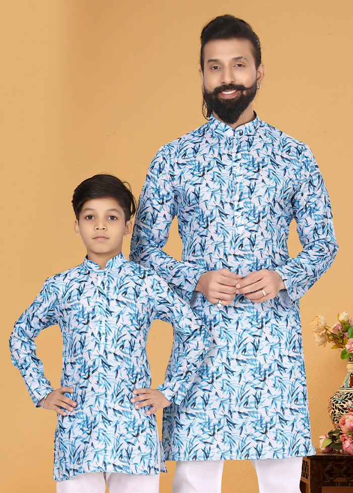 2 PC Multicolor Cotton Father And Son Combo