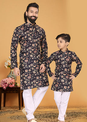 2 PC Multicolor Cotton Father And Son Combo