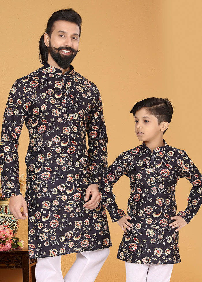 2 PC Multicolor Cotton Father And Son Combo