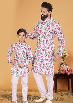2 PC Multicolor Cotton Father And Son Combo