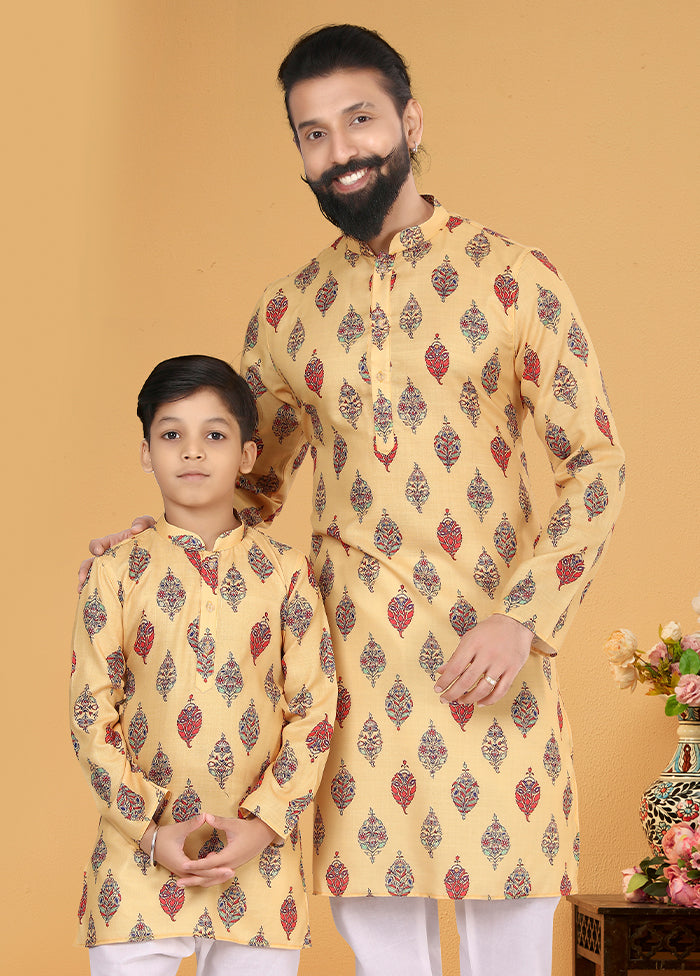 2 PC Multicolor Cotton Father And Son Combo