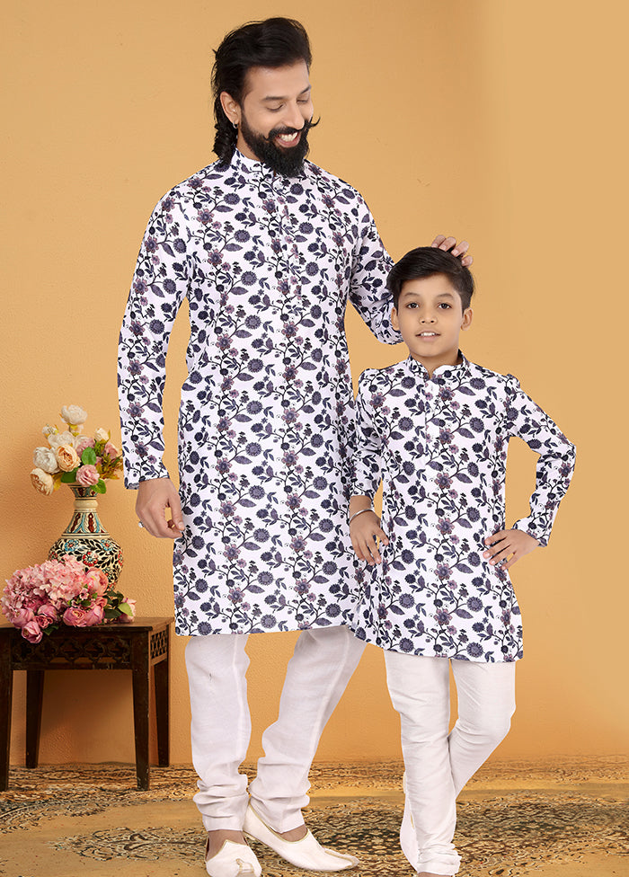 2 PC Multicolor Cotton Father And Son Combo
