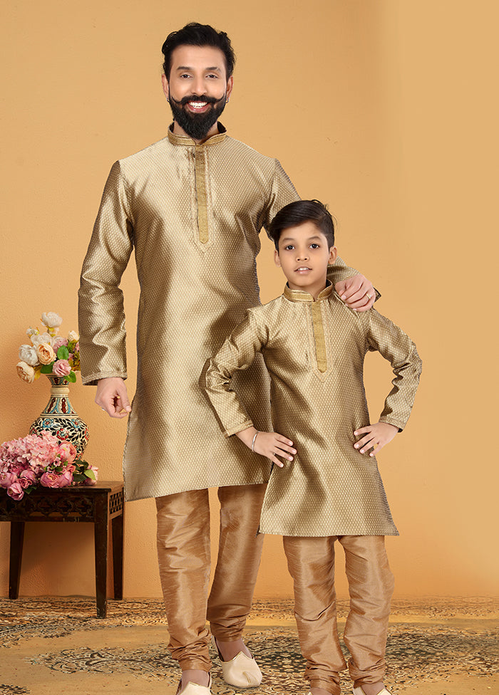 2 PC Multicolor  Silk Father And Son Combo