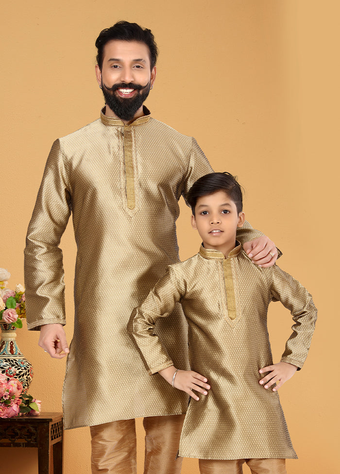 2 PC Multicolor  Silk Father And Son Combo