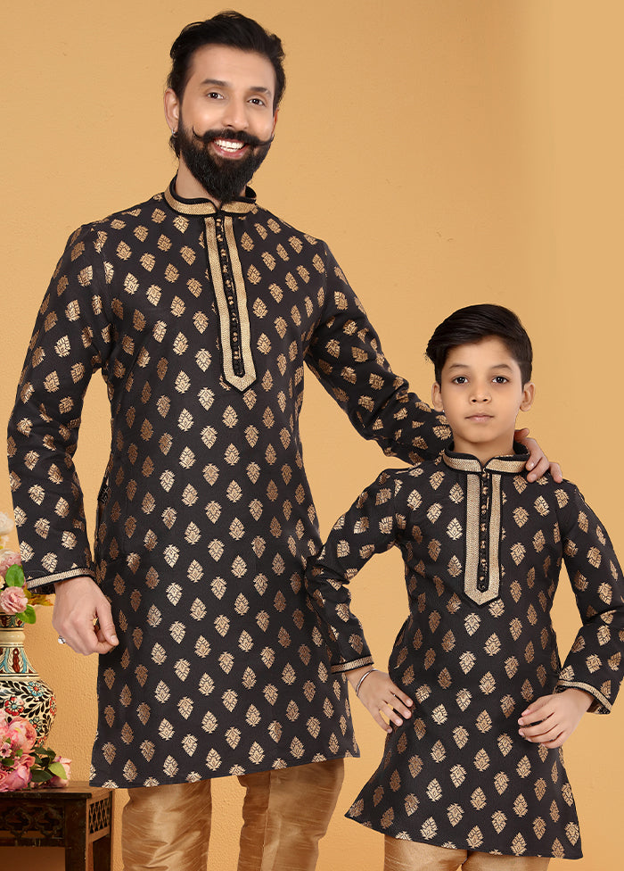 2 PC Multicolor  Silk Father And Son Combo
