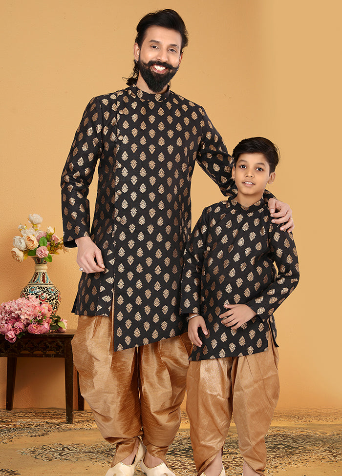 2 PC Multicolor Silk Father And Son Combo