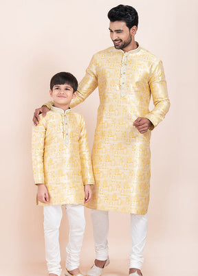 2 PC Multicolor Silk Father And Son Combo
