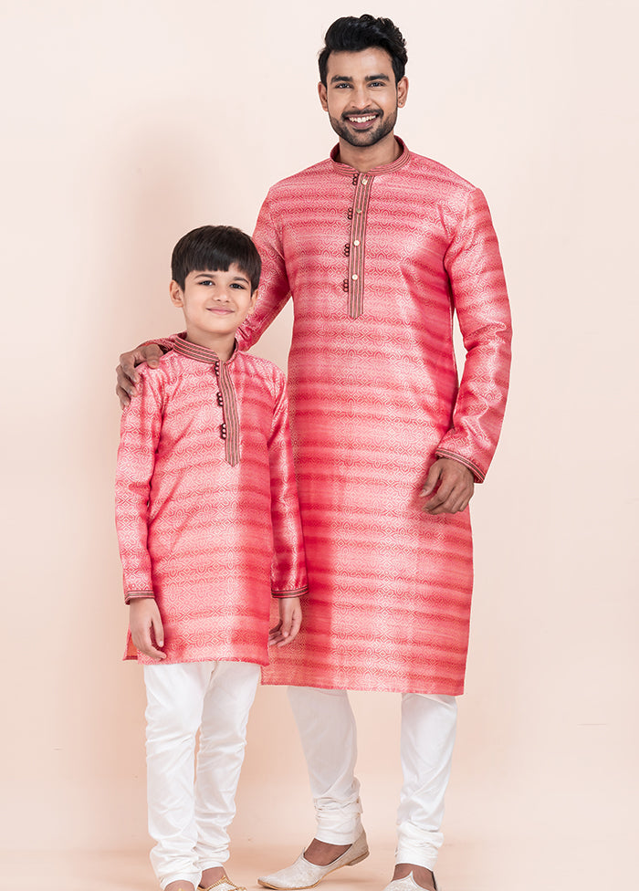 2 PC Multicolor Cotton Father And Son Combo