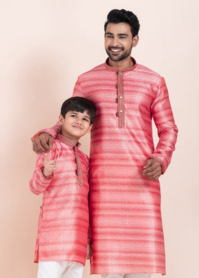 2 PC Multicolor Cotton Father And Son Combo